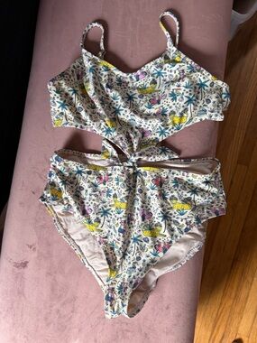 Egg Collective Kids One-Piece Swimsuit with Jungle Print